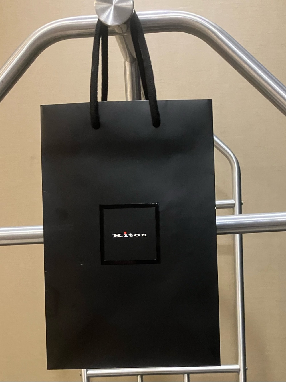 Kiton Black Men’s Luxury Gift Bag with Rope Handles